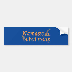 Autocollant De Voiture Namaste in Bed