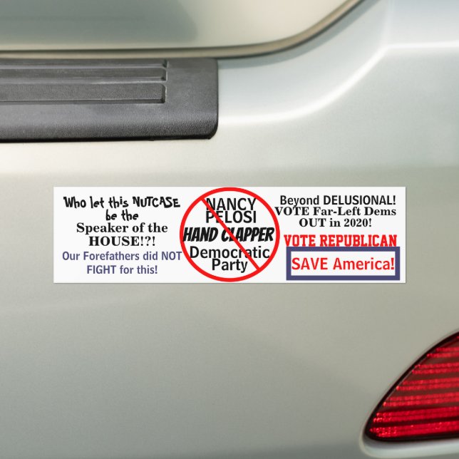 Autocollant De Voiture Nancy Pelosi démocrate Modifier l'année (En voiture)