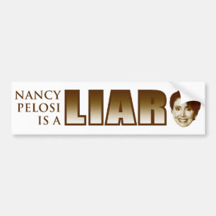 Autocollant De Voiture Nancy Pelosi est un menteur