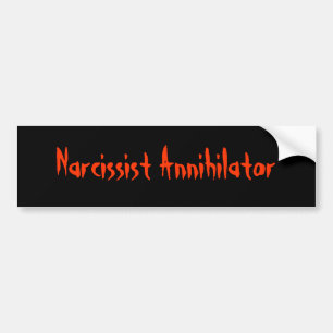 Autocollant De Voiture Narcissist Annihilator