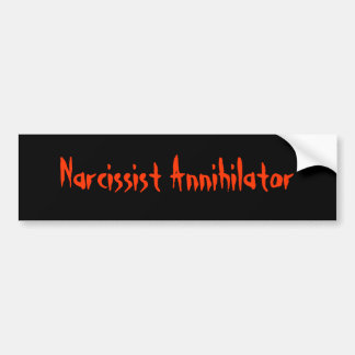 Autocollant De Voiture Narcissist Annihilator