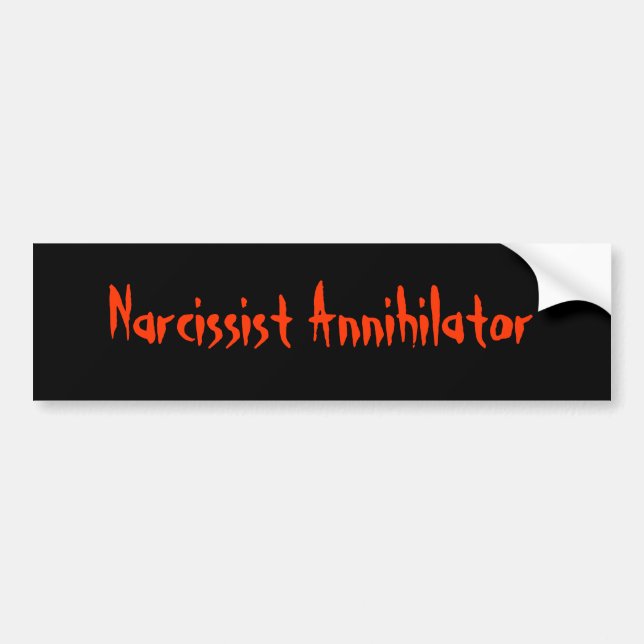 Autocollant De Voiture Narcissist Annihilator (Devant)