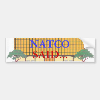 AUTOCOLLANT DE VOITURE NATCO