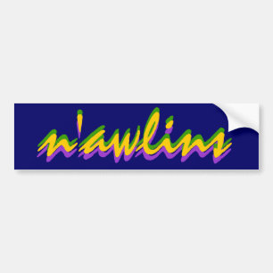 Autocollant De Voiture N'awlins visuels de NOLA la Nouvelle-Orléans
