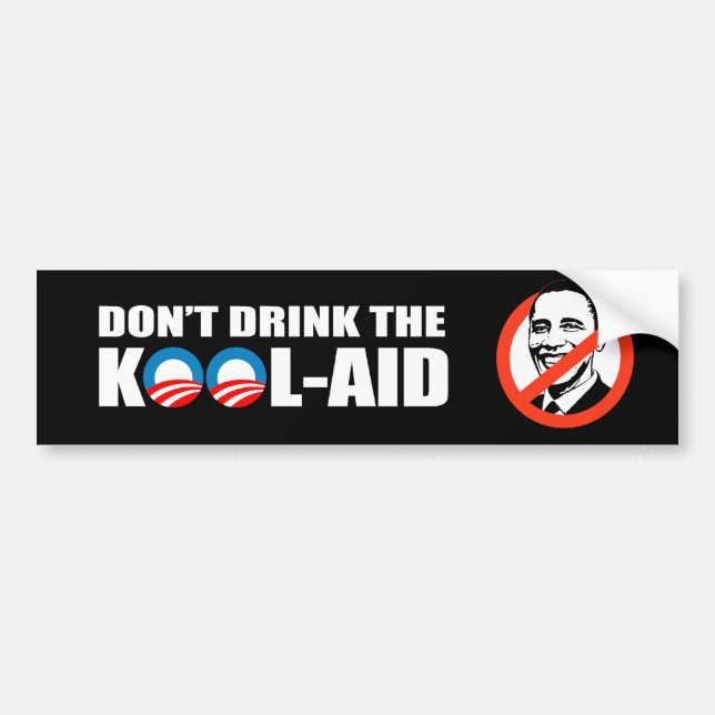 AUTOCOLLANT DE VOITURE NE BUVEZ PAS LE KOOL-AID (Devant)