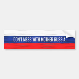 Autocollant De Voiture Ne manquez pas Mess with Mother Russie drapeau rus