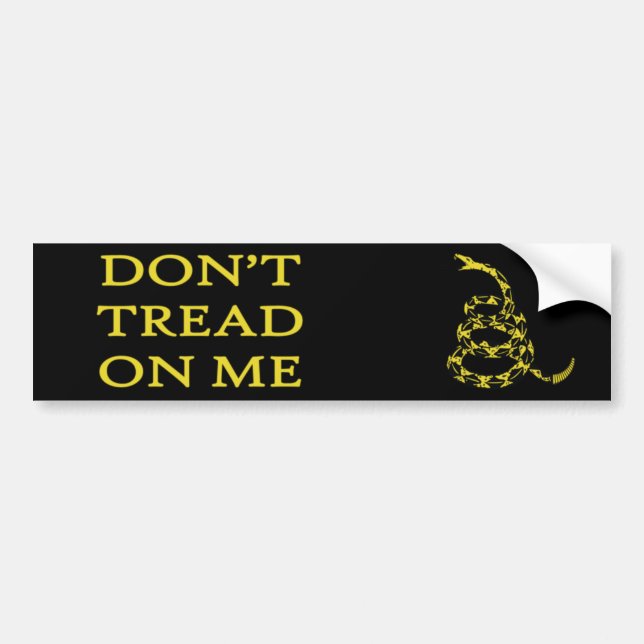 Autocollant De Voiture NE MARCHEZ PAS SUR MOI Bumpersticker (Devant)
