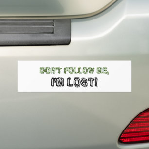 AUTOCOLLANT DE VOITURE NE ME SUIS PAS, JE SUIS PERDU
