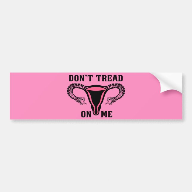 Autocollant De Voiture Ne me trompe pas sur Uterus (Devant)