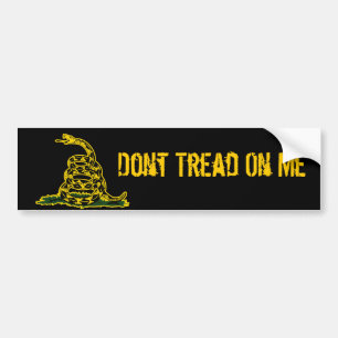 Autocollant De Voiture Ne Pas Tourner Sur Moi Stick Bumper Gadsden Noir