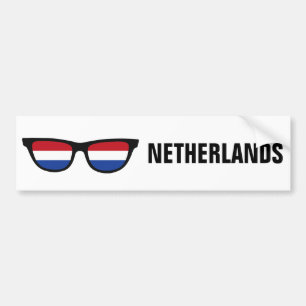 Autocollant De Voiture Néerlandais nuances personnalisées texte & couleur