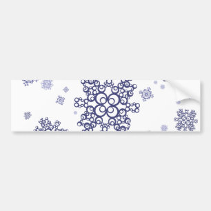 Autocollant De Voiture Neige bleue