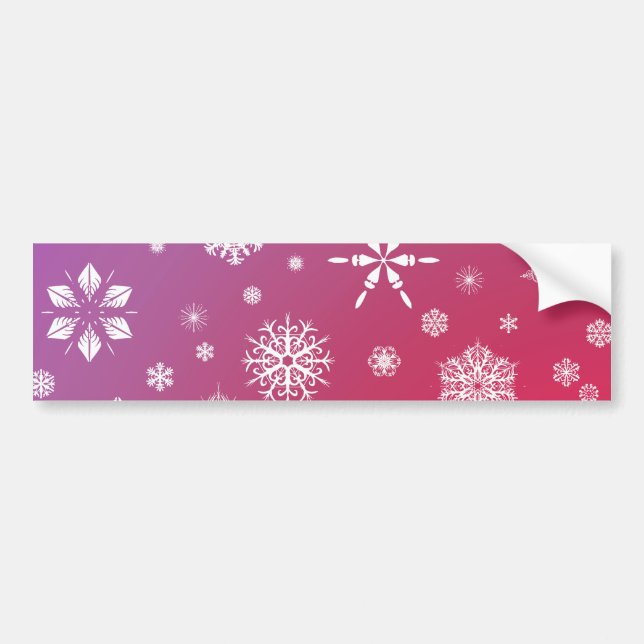 Autocollant De Voiture Neige tombante (Devant)
