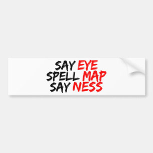 Autocollant De Voiture Ness de la carte des yeux