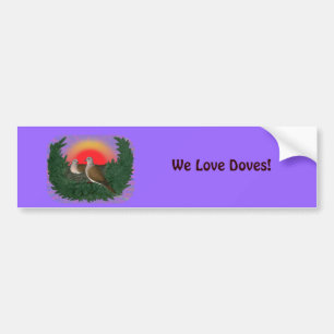 Autocollant De Voiture Nesting Doves