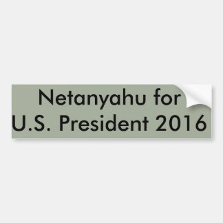 Autocollant De Voiture Netanyahu pour le président