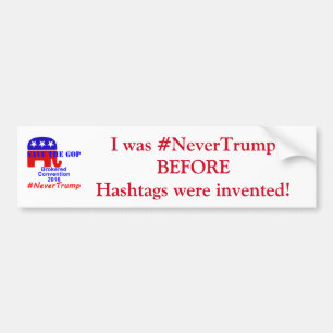 Autocollant De Voiture #NeverTrump
