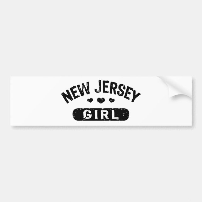 Autocollant De Voiture New Jersey Girl (Devant)