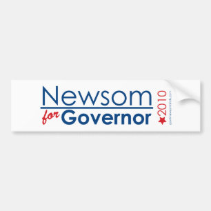 Autocollant De Voiture Newsom pour le gouverneur