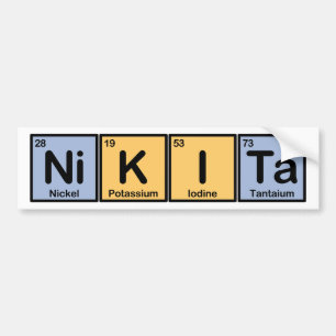 Autocollant De Voiture Nikita a fait des éléments