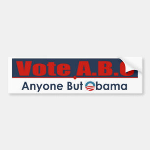 Autocollant De Voiture N'importe qui mais Obama