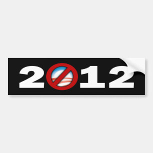 Autocollant De Voiture N'importe qui mais Obama 2012