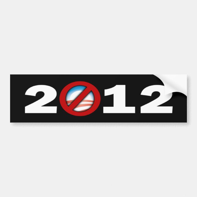 Autocollant De Voiture N'importe qui mais Obama 2012 (Devant)