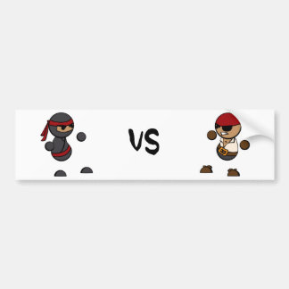 Autocollant De Voiture Ninja contre le pirate