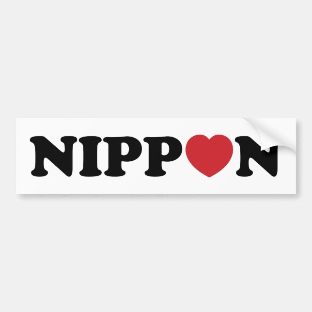 Autocollant De Voiture Nippon Love Heart (Devant)
