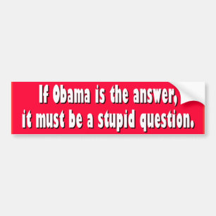 AUTOCOLLANT DE VOITURE NOBAMA