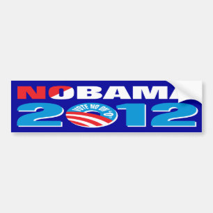 AUTOCOLLANT DE VOITURE NOBAMA 2012