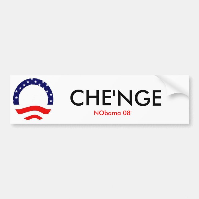Autocollant De Voiture Nobama Che'nge (Devant)