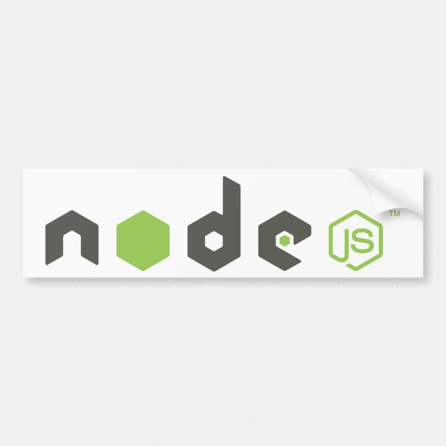 Autocollant De Voiture Node.js - Lumière (Devant)