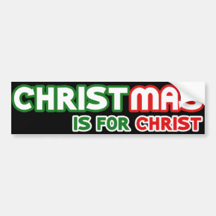 Autocollant De Voiture Noël est pour Jésus Christ Chrétiens Unite