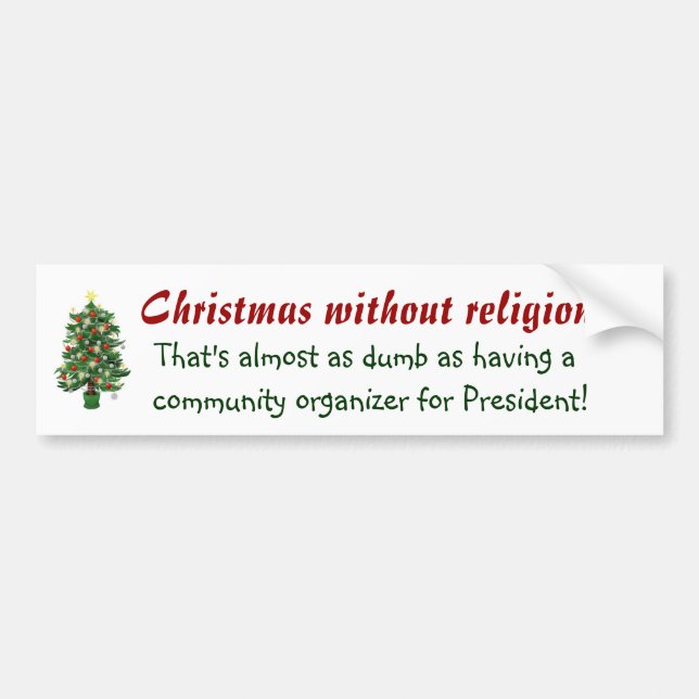 Autocollant De Voiture Noël non religieux (Devant)
