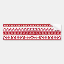 Autocollant De Voiture Noël Vacances Nordic Motif Cosy
