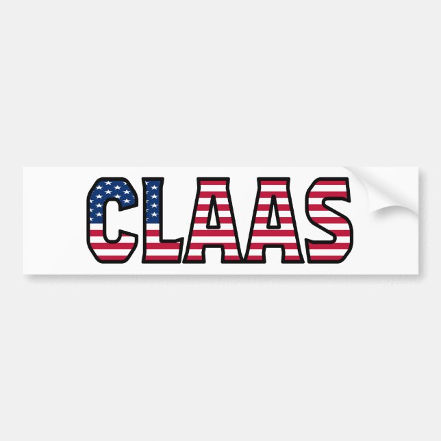 Autocollant De Voiture Nom Claas Vorname USA Aufkleber Sticker Auto (Devant)