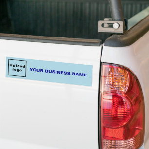 Autocollant De Voiture Nom et logo de l'entreprise en bleu clair