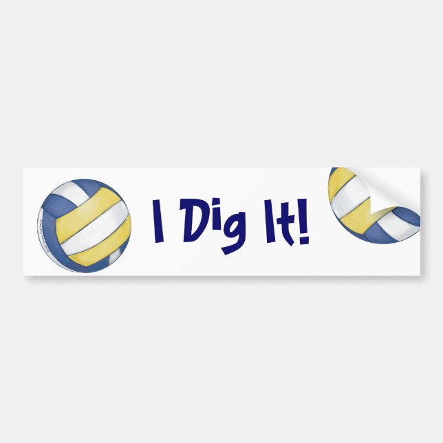 Autocollant De Voiture Nom et numéro de l'équipe de volley-ball (Devant)