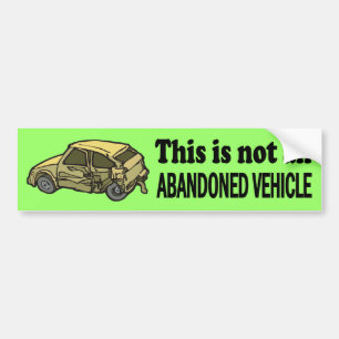 Autocollant De Voiture Non abandonné