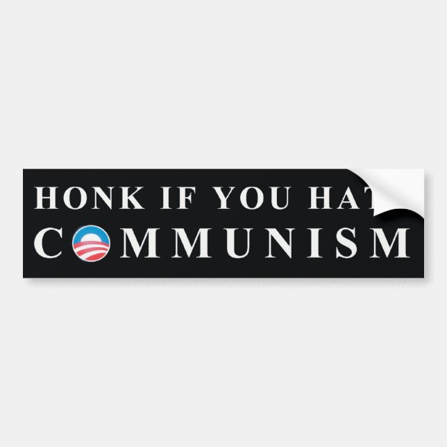 Autocollant De Voiture Non au communisme (Devant)