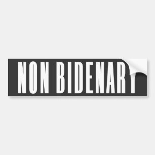 Autocollant De Voiture Non Bidenary   Anti Joe Biden   Sombre