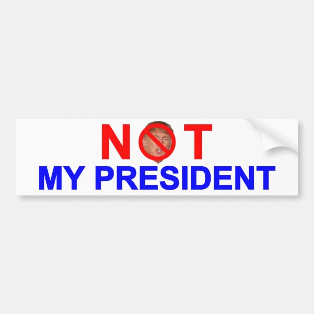 Autocollant De Voiture Non mon président (Devant)
