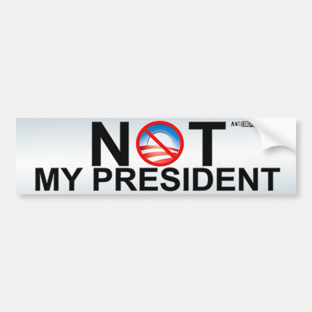 Autocollant De Voiture Non mon président (Devant)