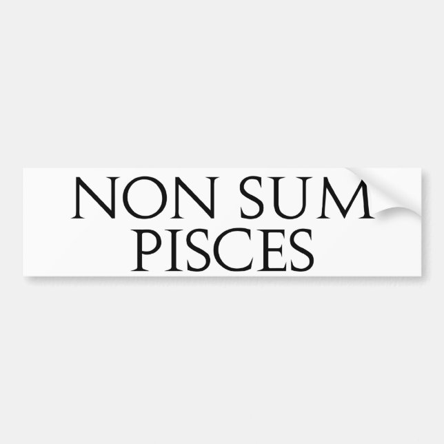 Autocollant De Voiture Non somme Poissons (Devant)