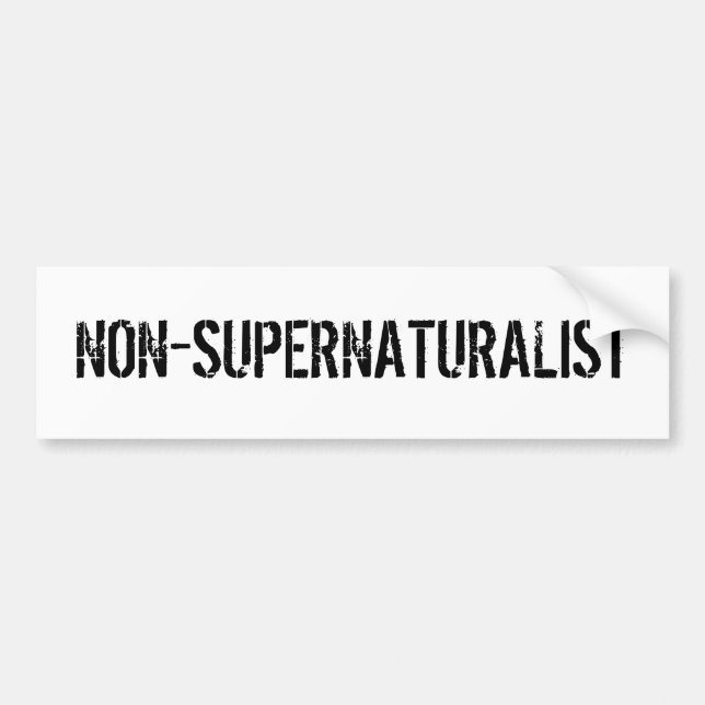 AUTOCOLLANT DE VOITURE NON-SUPERNATURALIST (Devant)