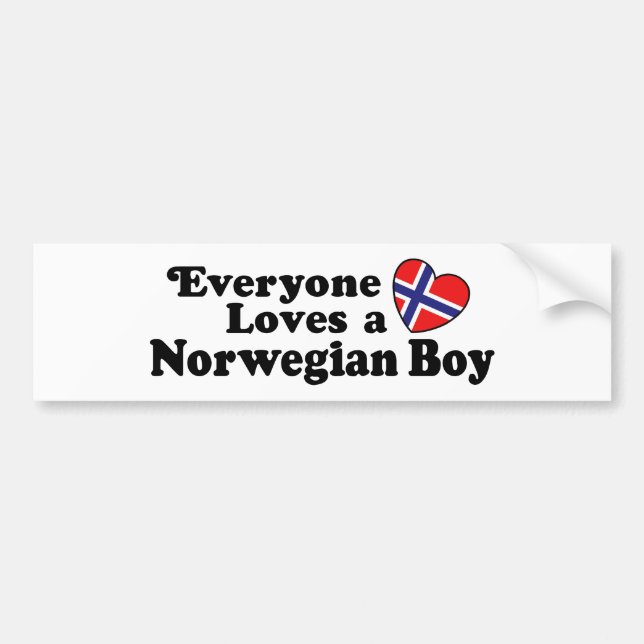 Autocollant De Voiture Norwegian Boy (Devant)