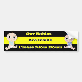 Autocollant De Voiture Nos bébés sont à l'intérieur !