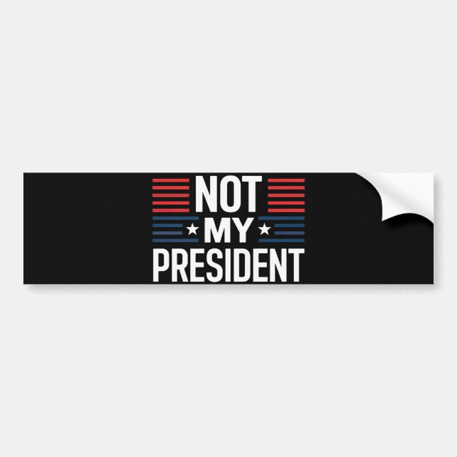 Autocollant De Voiture Not My President (Devant)