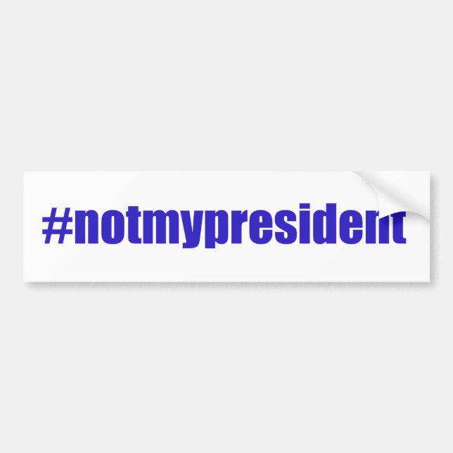 Autocollant De Voiture #notmypresident (Devant)